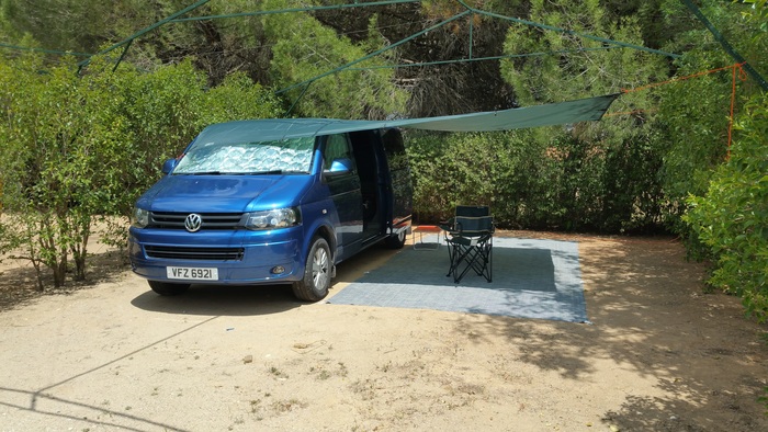 Blu testing the new Tarp
