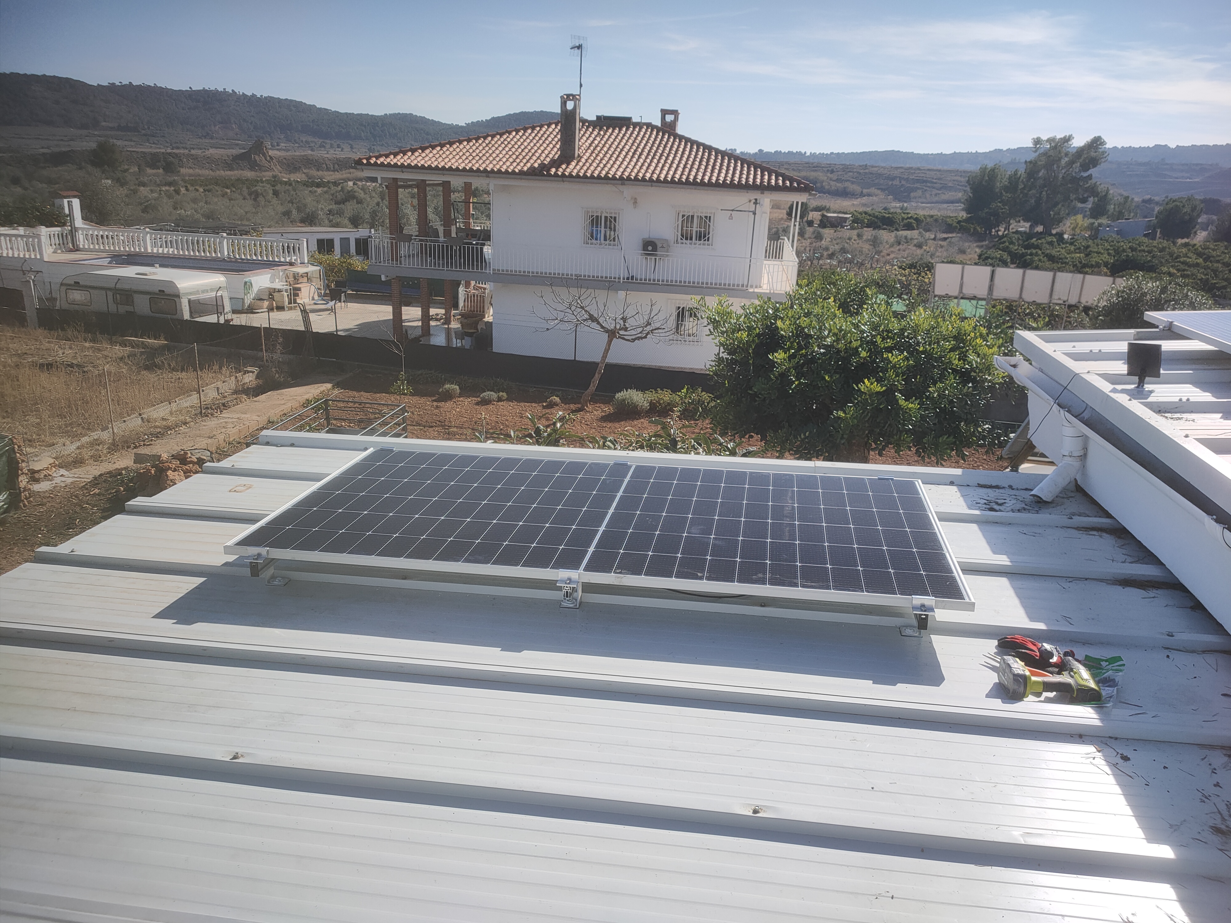 New Panels in situ